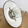 Blue Enamel and Cast Iron Industrial Pendant Light, 1960s