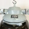 Grey Explosion Proof Lamp with Black Enameled Shade, 1970s