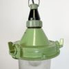Green Industrial Soviet Pendant Lamp, 1960s