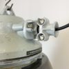 Grey Explosion Proof Lamp with Black Enameled Shade, 1970s