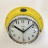 Vintage Yellow Citizen Navy Wall Clock, 1970s Vintage Yellow Citizen Navy Wall Clock, 1970s