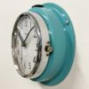 Vintage Turquoise Citizen Navy Wall Clock, 1970s Vintage Turquoise Citizen Navy Wall Clock, 1970s