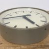Grey Industrial Factory Wall Clock from Pragotron, 1960s