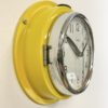 Vintage Yellow Citizen Navy Wall Clock, 1970s Vintage Yellow Citizen Navy Wall Clock, 1970s