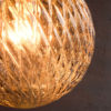 Vintage Czechoslovak Glass Hanging Lamp, 1960s