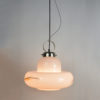 1970s space age Pendant lamp, VEB Vereinigte Beleuchtungsglaswerke Dresden, Germany