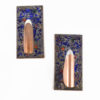1960s copper enamel wall lamps, Germany - a pair 1960s copper enamel wall lamps, Germany - a pair
