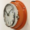 Vintage Orange Citizen Navy Wall Clock, 1970s