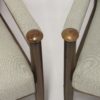 Pair of scandinavian beechwood armchairs from the 60's.