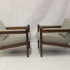 Pair of scandinavian beechwood armchairs from the 60's.