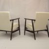 Pair of armchairs Henryk Lis 300-190 years 1970 bouclette fabric.