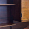 Swiss Form rosewood shelving system