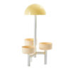 Plastic floor lamp with flower holders