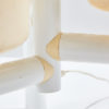 Plastic floor lamp with flower holders