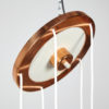 Copper and glass chandelier