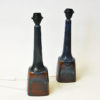 Danish ceramic tablelamp pair Burgundia by Søholm Keramik, Bornholm 1970s