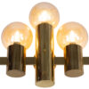 Hans Agne Jakobsson for teka, brass wall and ceiling light.