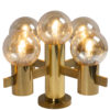 Hans Agne Jakobsson for teka, brass wall and ceiling light.