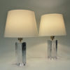 Finnish glass table lamp pair Arkipelago by Timo Sarpaneva for littala 1970s