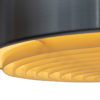 Vintage ceiling lamp, brushed aluminum shade.