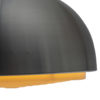 Vintage ceiling lamp, brushed aluminum shade.