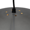 Vintage ceiling lamp, brushed aluminum shade.