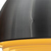 Vintage ceiling lamp, brushed aluminum shade.