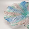 1960s Gorgeous Big Blue, Pink and Green Centerpiece in Murano Glass by Linea Arte Murano. Made in Italy