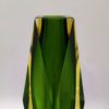 1960s Astonishing Green Vase By Flavio Poli for Seguso. Made in Italy