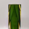 1960s Astonishing Green Vase By Flavio Poli for Seguso. Made in Italy