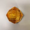 1960s Stunning Ochre Ashtray or Catchall By Flavio Poli for Seguso. Made in Italy