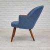1960s, Danish design, completely renovated lounge chair, furniture wool fabric, teak