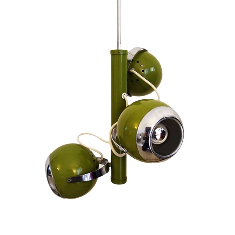 1970s Astonishing Green Pendant Lamp by Guzzini. Made in Italy