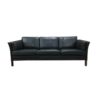 Vintage Danish Three Seater Leather Sofa