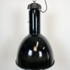 Industrial Bauhaus Black Enamel Pendant Lamp, 1930s, 10x Industrial Bauhaus Black Enamel Pendant Lamp, 1930s, 10x