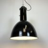 Industrial Bauhaus Black Enamel Pendant Lamp, 1930s, 10x Industrial Bauhaus Black Enamel Pendant Lamp, 1930s, 10x