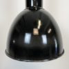 Industrial Bauhaus Black Enamel Pendant Lamp, 1930s, 10x Industrial Bauhaus Black Enamel Pendant Lamp, 1930s, 10x
