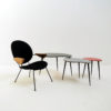 Colorful set of 1950s kidney shaped nesting tables