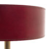 Burgundy table lamp in the manner of Jacques Adnet