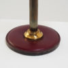 Burgundy table lamp in the manner of Jacques Adnet