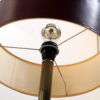 Burgundy table lamp in the manner of Jacques Adnet
