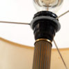 Burgundy table lamp in the manner of Jacques Adnet