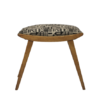 Vintage stool, jacquard fabric, Lelievre edition, year 50/60, fully restored.