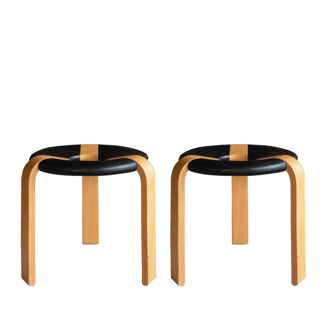 Set of 2 stackable stools by Rud Thygesen & Johnny Sørensen, 1970s