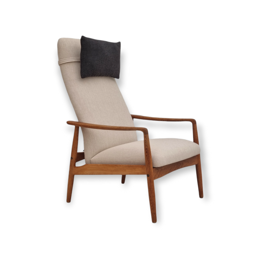 70S, Danish design by Søren Ladefoged, high-back adjustable armchair