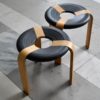 Set of 2 stackable stools by Rud Thygesen & Johnny Sørensen, 1970s