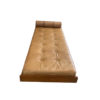 Vintage Danish Daybed in Tan Leather