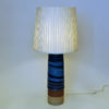 Vintage blue stoneware table lamp by Inger Persson for Rörstrand, Sweden 1960s Vintage blue stoneware table lamp by Inger Persson for Rörstrand, Sweden 1960s