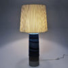 Vintage blue stoneware table lamp by Inger Persson for Rörstrand, Sweden 1960s Vintage blue stoneware table lamp by Inger Persson for Rörstrand, Sweden 1960s