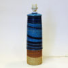 Vintage blue stoneware table lamp by Inger Persson for Rörstrand, Sweden 1960s Vintage blue stoneware table lamp by Inger Persson for Rörstrand, Sweden 1960s